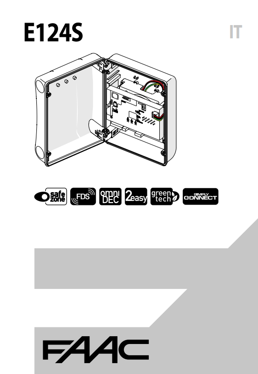 Manuale FAAC E124S PDF
