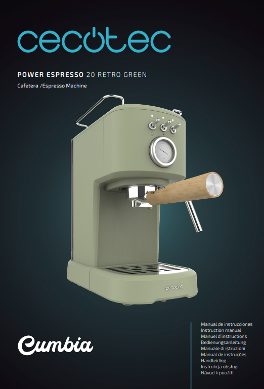 Manuale Macchina del Caffè Cecotec Power Espresso 20 PDF
