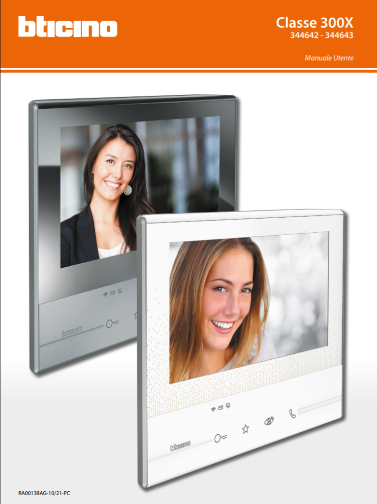 Manuale BTicino Classe 300X PDF