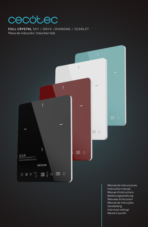 Manuale Piastra Induzione Cecotec Full Crystal PDF