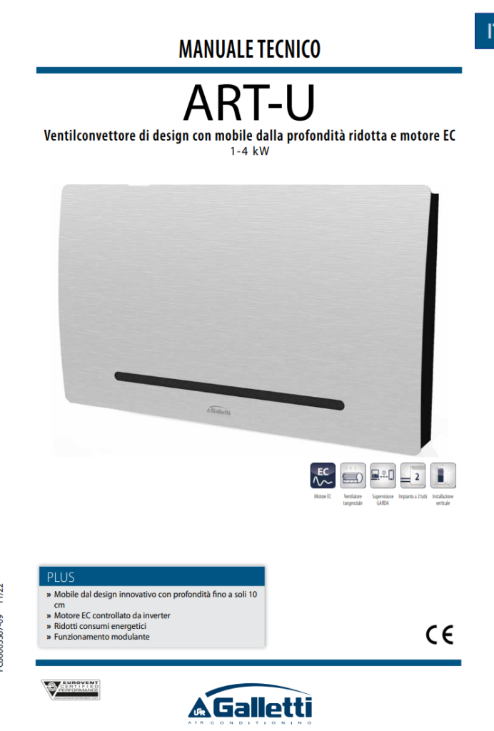 Manuale Ventilconvettore Galletti ART-U PDF