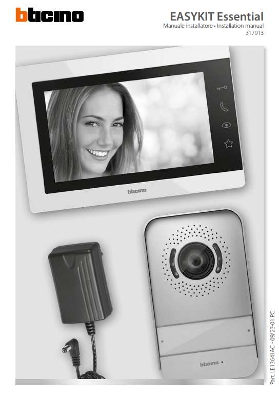 Manuale Videocitofono BTicino 317913 PDF
