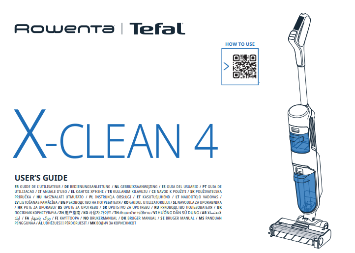 Manuale Istruzioni Aspirapolvere Rowenta X-CLEAN 4 PDF