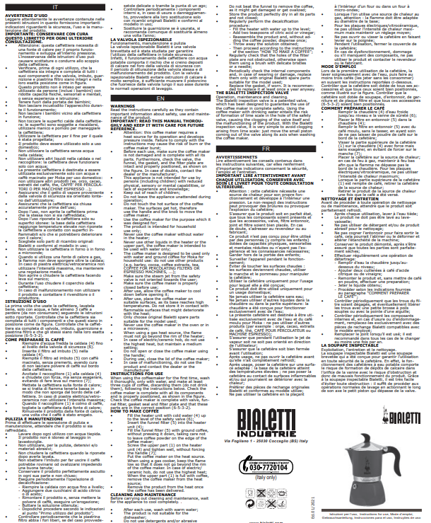 Manuale Bialetti Fiammetta PDF