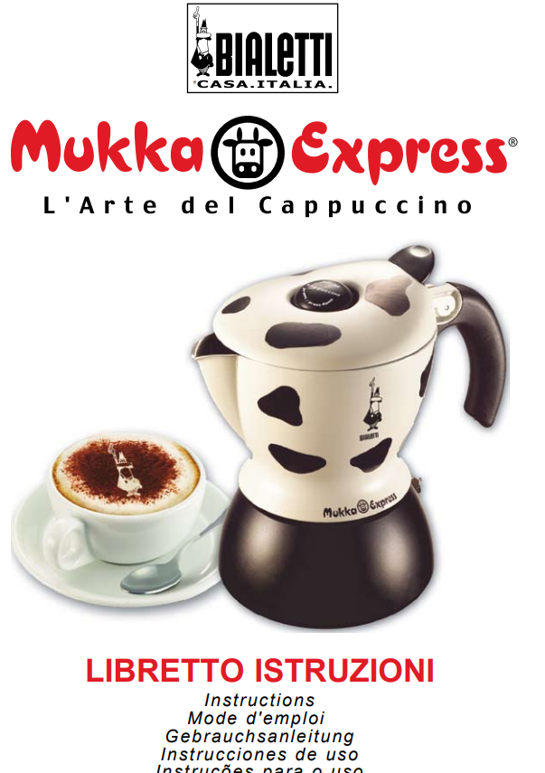 Manuale Bialetti Mukka Express PDF