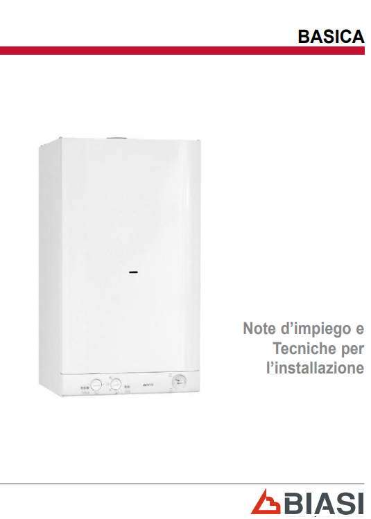 Manuale Istruzioni Caldaia Biasi BASICA 24A PDF