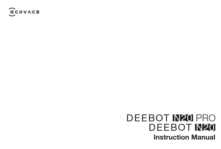 Manuale Ecovacs Deebot N20 Pro - N20 PDF