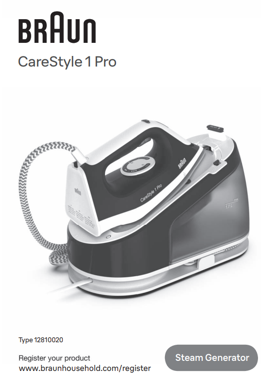Manuale Ferro da Stiro Braun CareStyle 1 Pro PDF