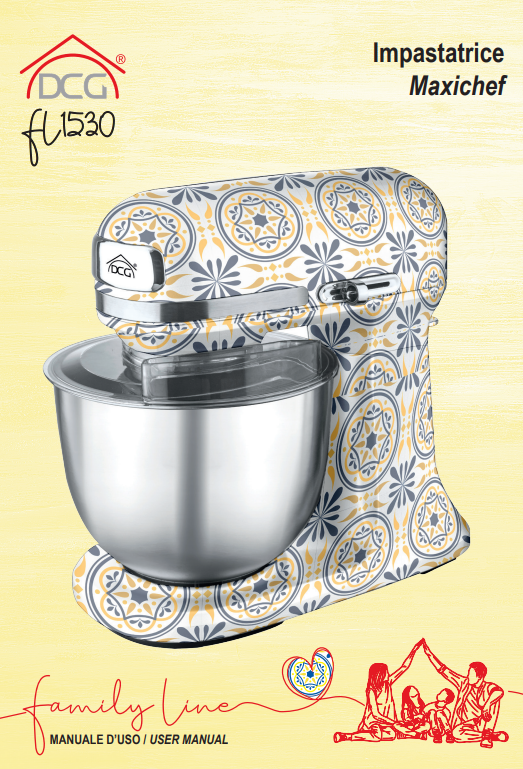 Manuale Istruzioni Impastatrice DCG Maxichef FL1530 PDF