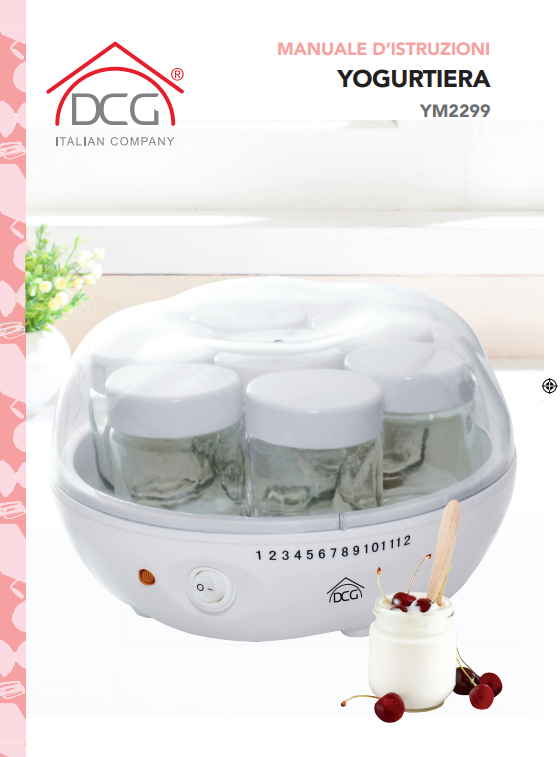 Manuale Yogurtiera DCG YM2299 PDF