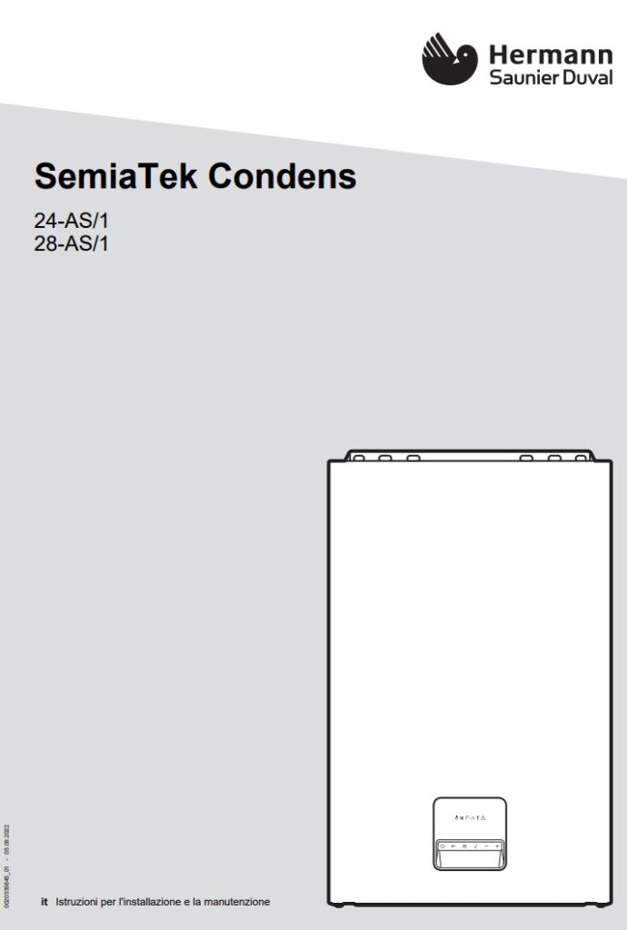 Manuale Caldaia Hermann Saunier Duval SemiaTek Condens 24 - 28 PDF