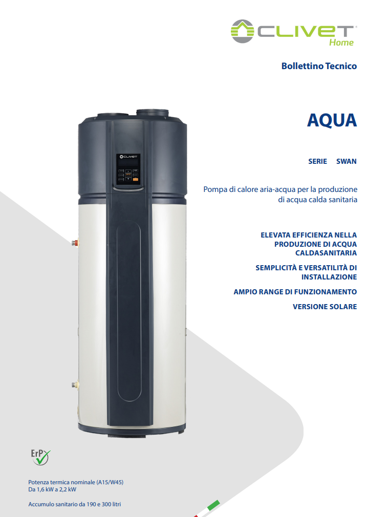 Manuale Clivet Swan Aqua PDF