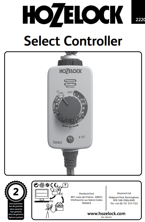 Manuale Hozelock Select PDF