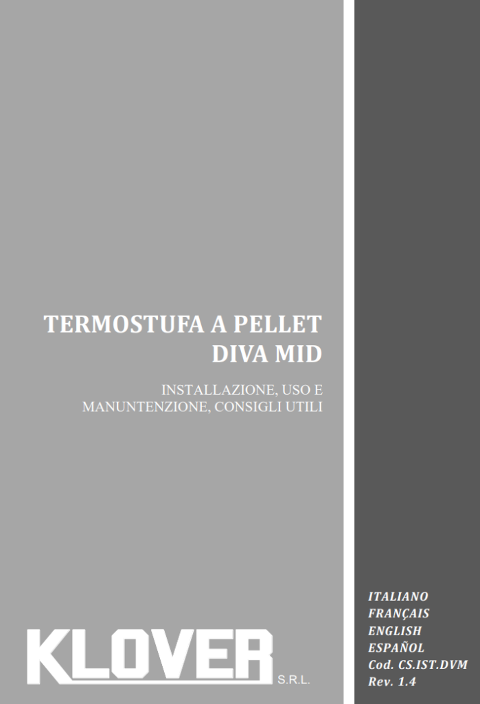 Manuale Stufa a Pellet Kover Diva Mid PDF