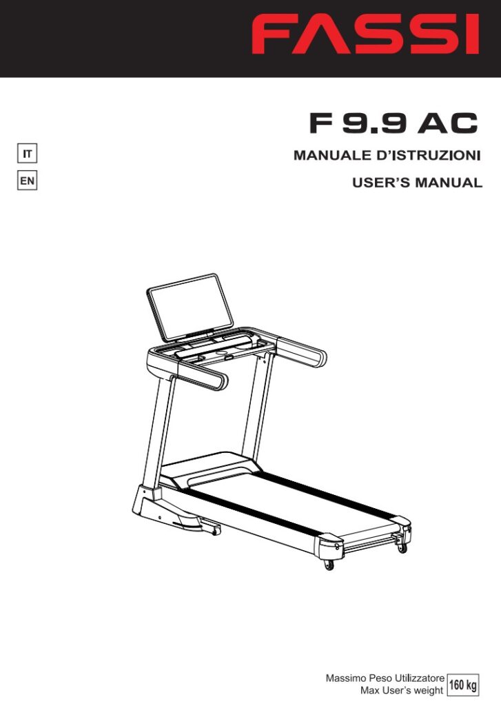 Manuale Tapis Roulant Fassi F 9.9 AC PDF