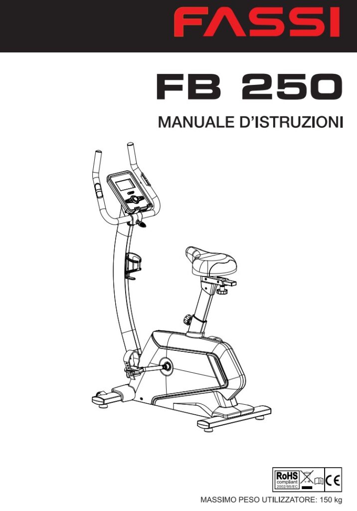 Manuale Cyclette Fassi FB 250 PDF