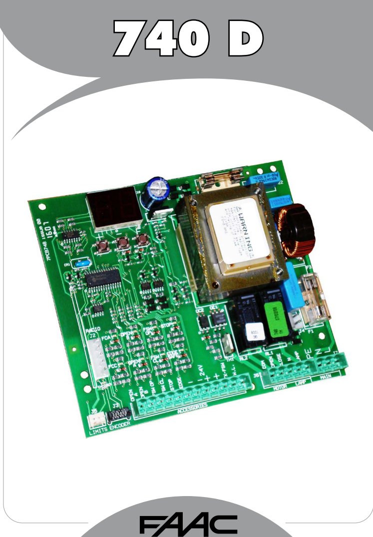 Manuale FAAC 740 D PDF — free download