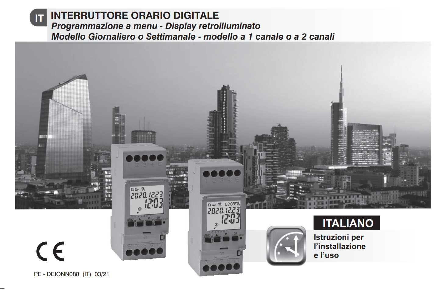 Manuale di Istruzioni Termostato Perry 1IO 1081/M PDF