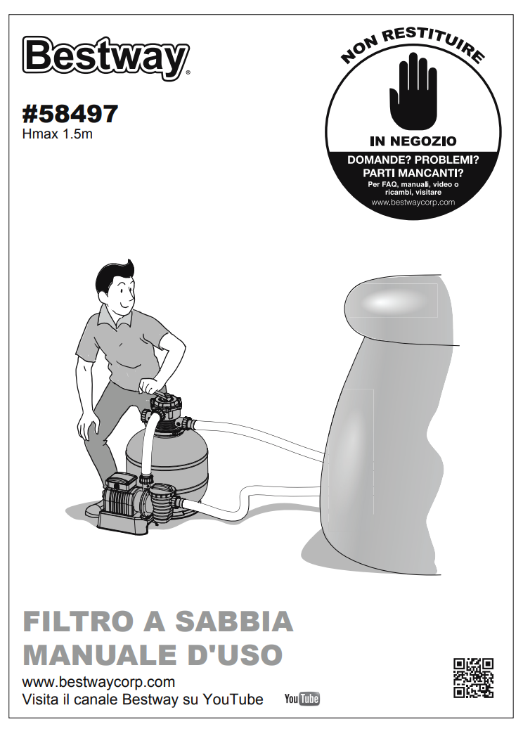 Manuale Pompa Bestway 58497 PDF
