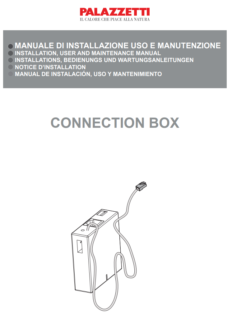 Manuale Palazzetti Connection Box PDF Manuali d'Uso in Italiano — free download