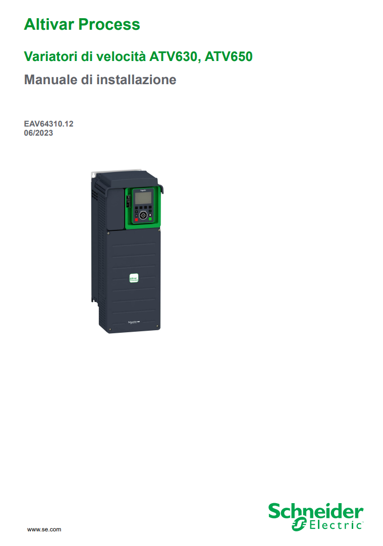 Manuale Altivar 630 PDF