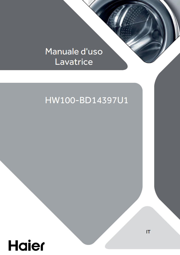 Manuale Lavatrice Haier Ultra X11 10 KG PDF