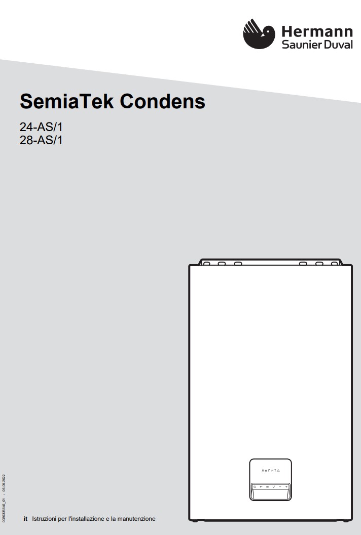 Manuale Caldaia Hermann Saunier Duval SemiaTek Condens 24 - 28 PDF