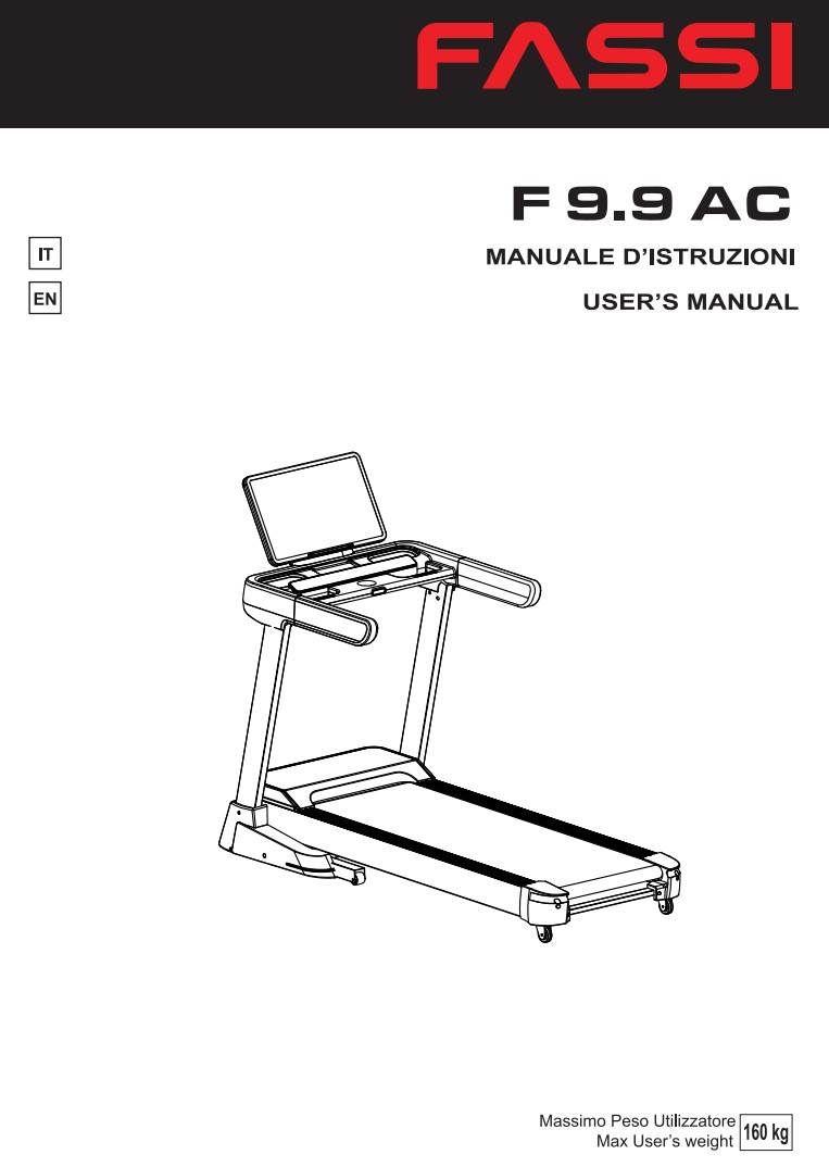 Manuale Tapis Roulant Fassi F 9.9 AC PDF