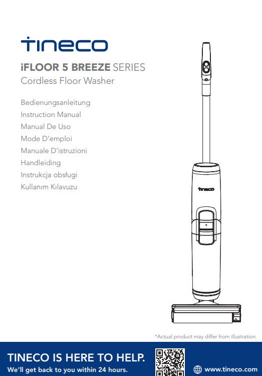 Manuale Istruzioni Tineco iFLOOR 5 BREEZE PDF
