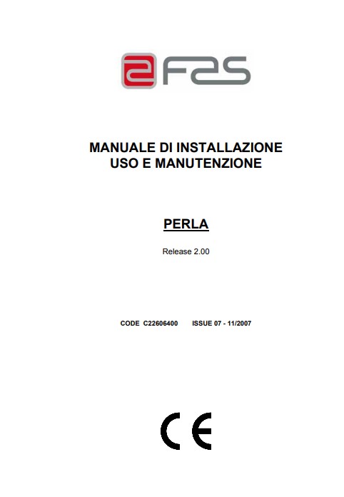 Manuale Scaldabagno FAS Perla PDF