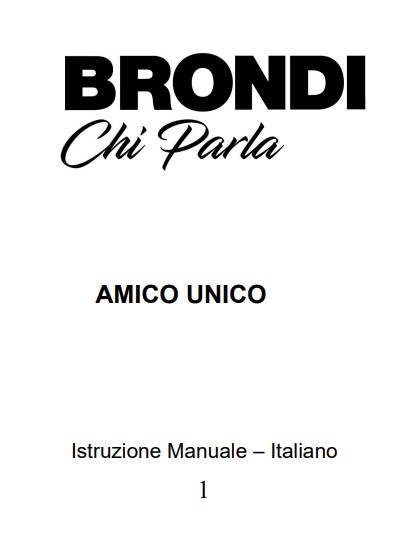 Manuale Brondi Amico Unico PDF