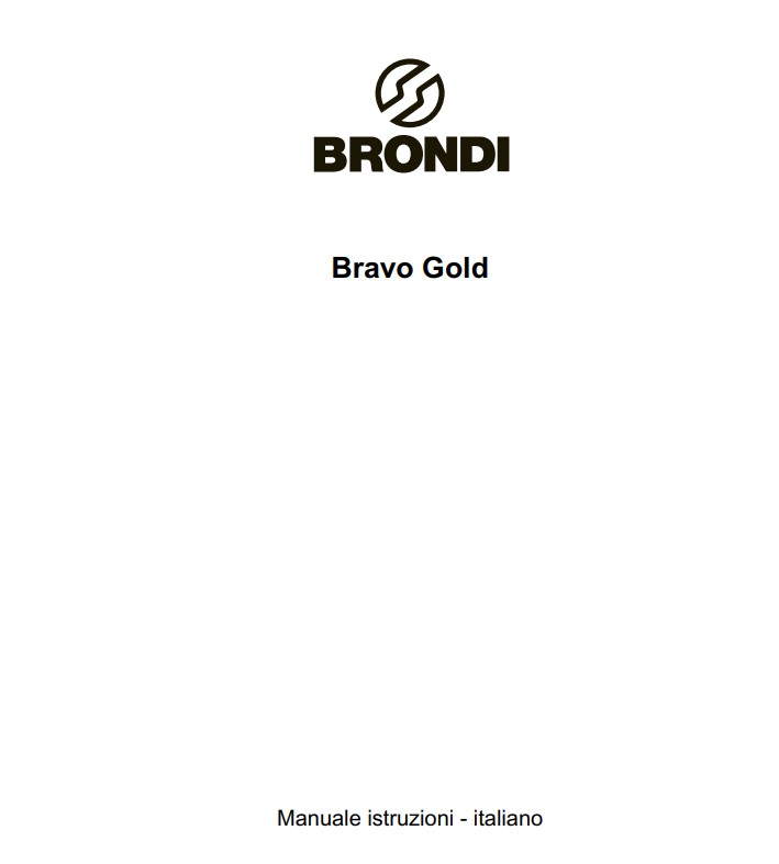 Manuale Brondi Bravo Gold PDF