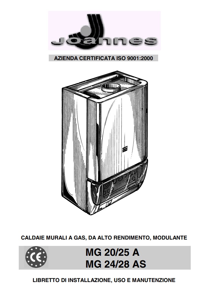 Caldaia Joannes MG 20/25 A - MG 24/28 AS