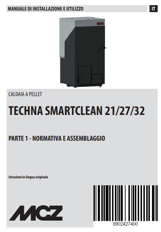 Manuale Caldaia a Pellet MCZ TECHNA SMARTCLEAN 21 - 27 - 32 PDF