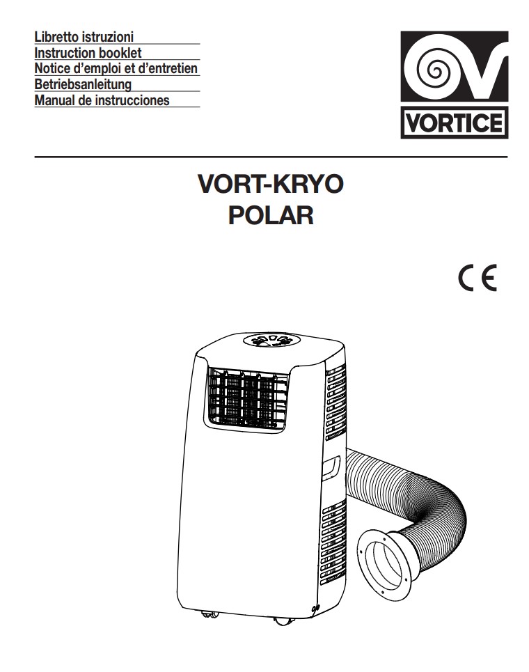 Manuale Condizionatore Vortice VORT-KRYOPOLAR PDF