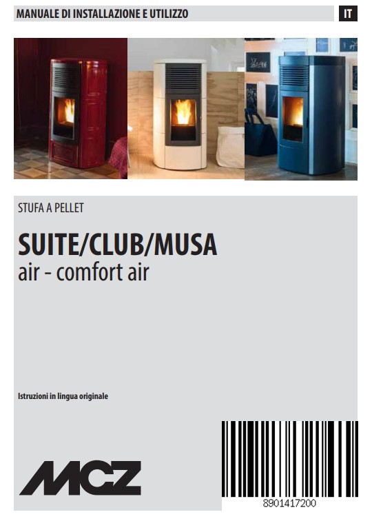 Manuale Stufa a Pellet MCZ SUITE - CLUB - MUSA PDF