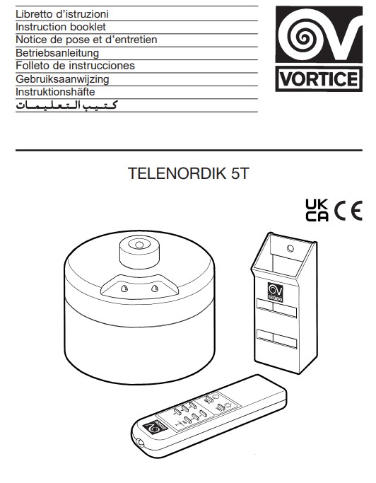 Manuale Telecomando Vortice TELENORDIK 5T PDF